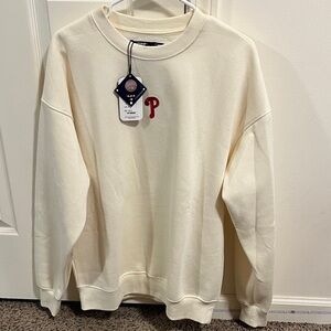Classic Cream Phillies Crewneck Sweater